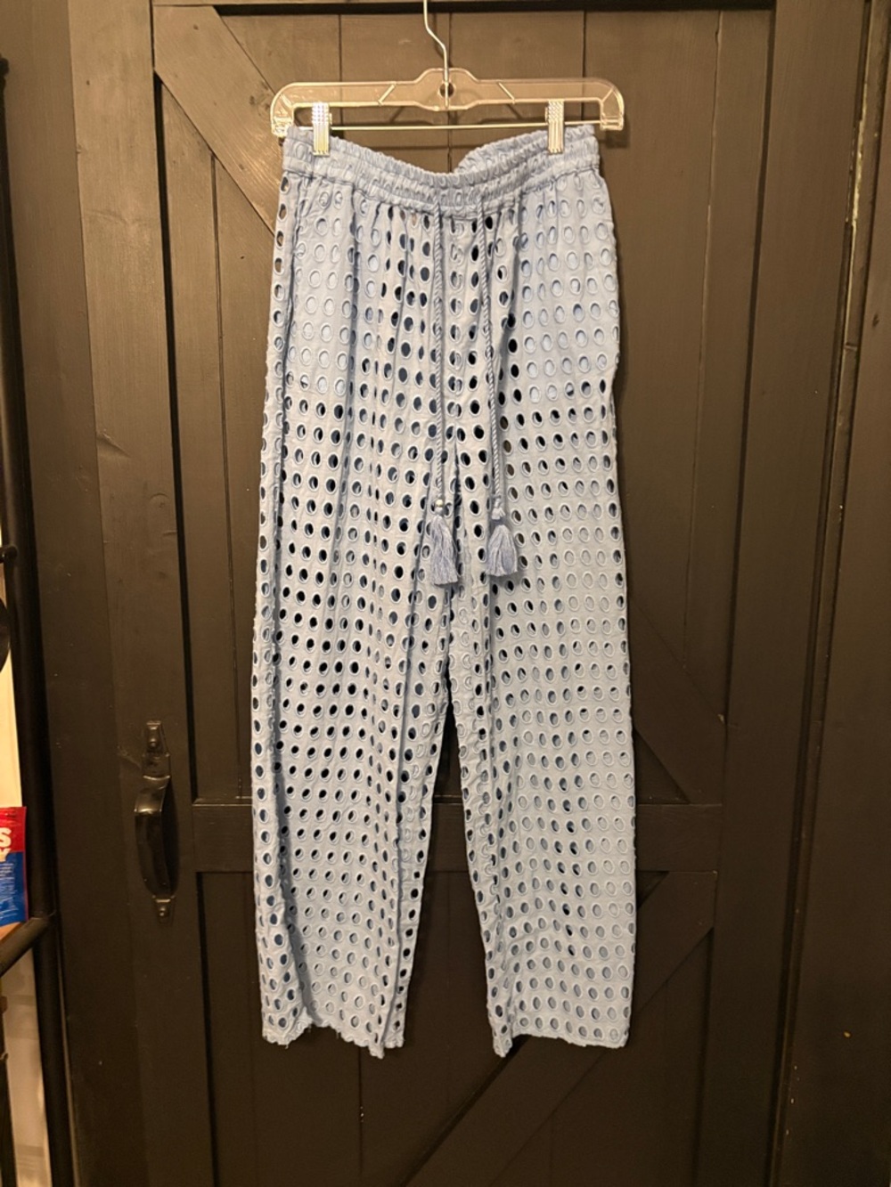 Dotti Light Blue Eyelet Cover up